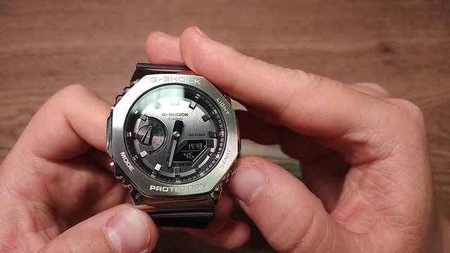 HOW TO ADJUST TIME AND DATE CASIO G-SHOCK GM-2100-1AER смотреть онлайн