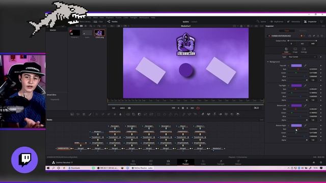 Personalisierte Endcard für Youtube (schnell) | DaVinci resolve 17,16 | Deutsch Tutorial смотреть онлайн
