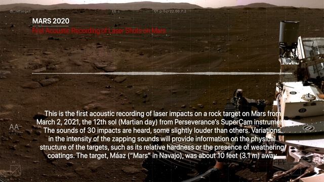 Perseverance Rover Recorded First Sounds on Mars and Delivered Results From SuperCam Instrument смотреть онлайн