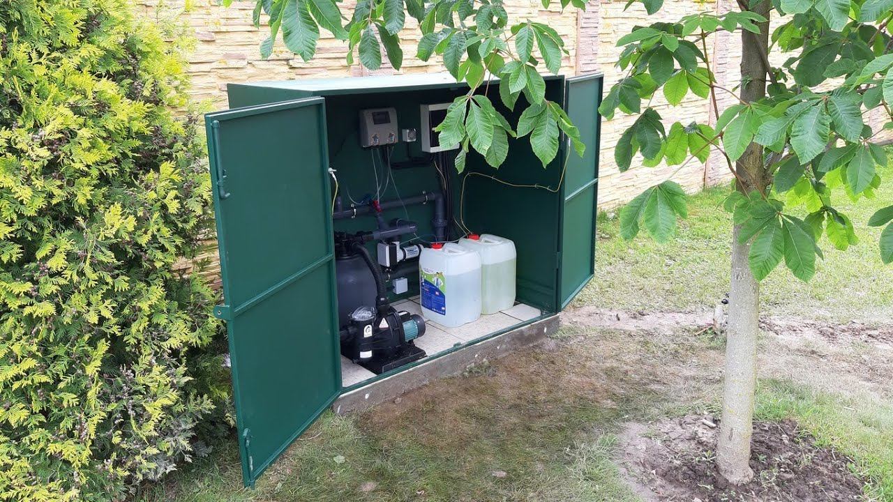 Ящик Оборудования Каркасного Бассейна своими руками - Куда установить Фильтр, Насос, Нагреватель смотреть онлайн