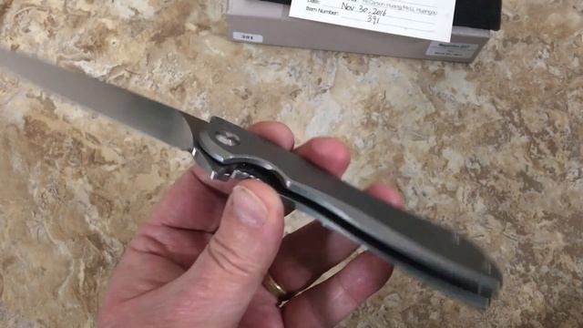 Real Steel Megalodon 2017 Titanium Framelock Flipper Knife With M390 Steel Blade