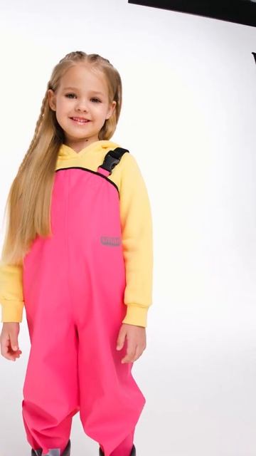 Полукомбинезон для девочки р. с 86 по 116 см розовый sml-pk-pn-086-116 Smail смотреть онлайн