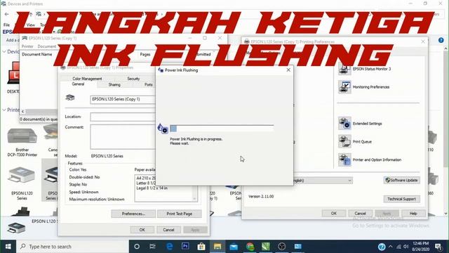 Cara Memperbaiki Printer Epson L120 Tidak Keluar Tinta, Hasil Print Bergaris atau Putus Putus смотреть онлайн