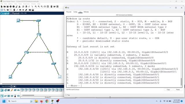 Network, Host, Connected, Local, Dynamic, Floating Static, and Default routes in the Routing table смотреть онлайн