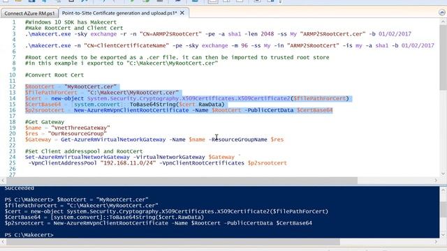 Azure - ARM Point-to-Site Connection смотреть онлайн