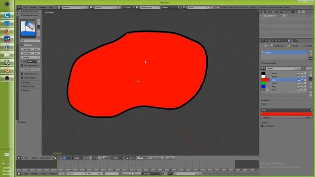 blender 2 8 gp how to use the fill tool and colors смотреть онлайн