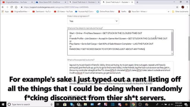 How to Submit A Ticket/Report a Glitch to Rockstar Support in 2019! смотреть онлайн