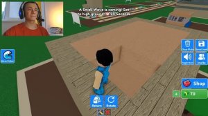 🌊ПОСТРОЙ ЧТОБЫ ВЫЖИТЬ ПРОТИВ ЦУНАМИ В РОБЛОКС! ШЕДИ ЛЕСКА И НУБИК ROBLOX