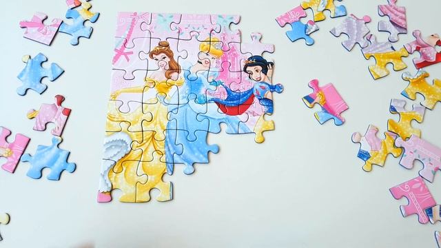 PRINCESS Disney PUZZLE Rompecabezas de Cinderella Snow White Ariel Belle Puzzle Video for Kids смотреть онлайн