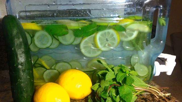 Cucumber Lemon Mint Ginger Water Is Natural Weight Loss Detox Water- How To Prepare- Health Benefit смотреть онлайн