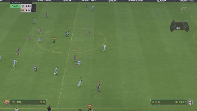 EA SPORTS FC 24 выход из под прессинга атака и гол смотреть онлайн