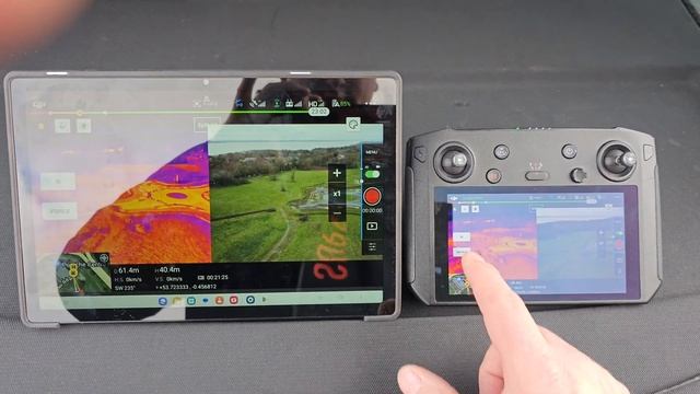 DJI smart controller, sharing screen with android tablet. смотреть онлайн