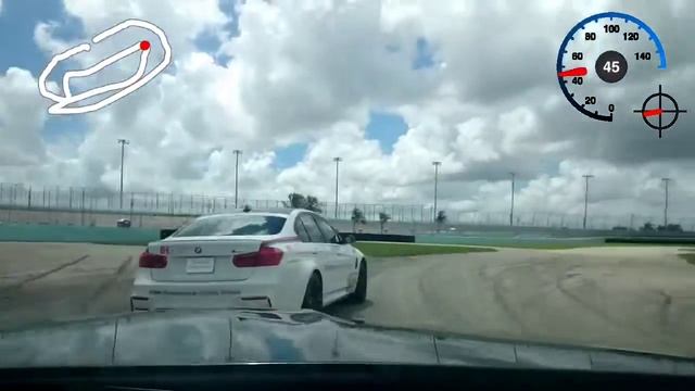 BMW M Track Days Miami Homestead Speedway 8-16-2016 - instructor hot laps in the M3 смотреть онлайн