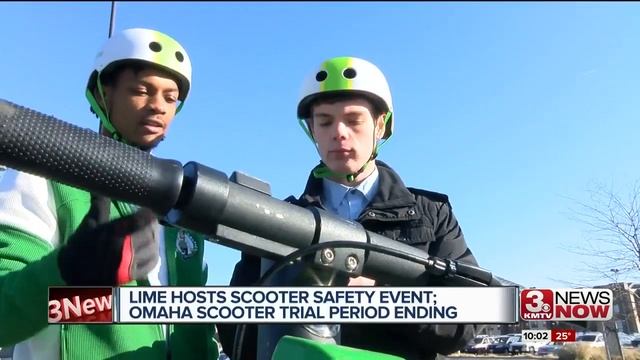 Lime hosts scooter safety event; Omaha scooter trial period ending смотреть онлайн