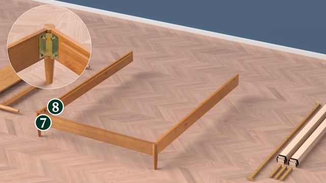 Zinus | Allen Mid Century Wood Platform Bed Frame смотреть онлайн