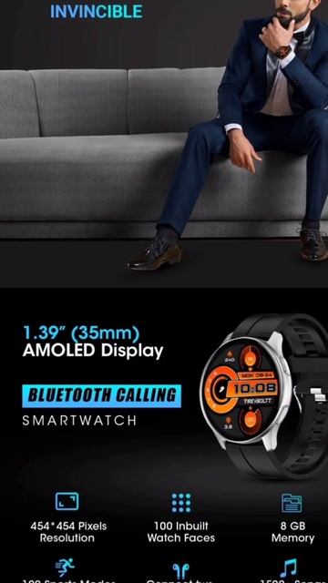 Fire-boltt New Amoled Watch || Bluetooth Calling || Fire Boltt Amoled || Amazon Exclusive || 6499/-