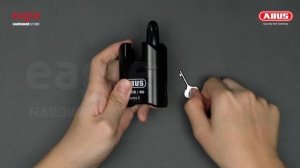 [161] ABUS 190CS/60 60mm Heavy Duty Closed Shackle Combination Padlock. Resettable (EAGLE)