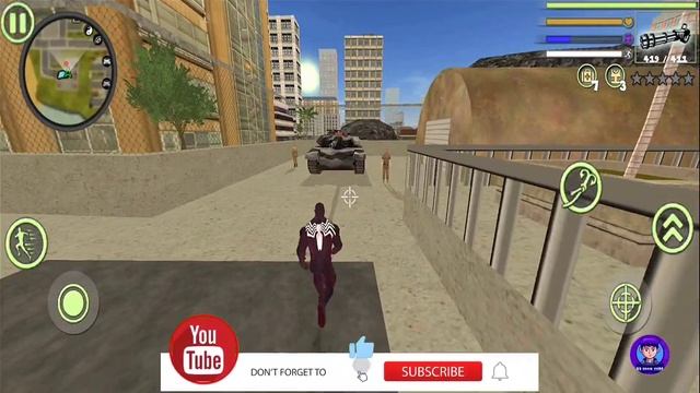 Venom Spider-Man Rope Hero Vice Town Simulator #27 - Android Gameplay