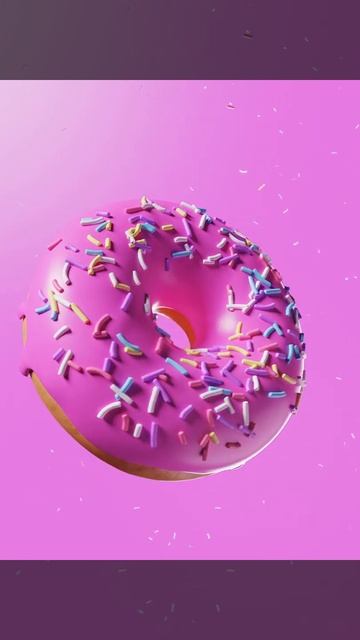 Doughnut | Blender 3.0 | Tutorial By Blender Guru In Description