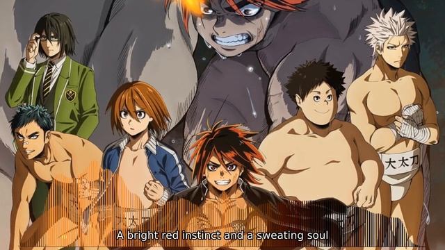 Hinomaru Zumou - opening [Fire Ground] english lyrics смотреть онлайн