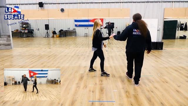 "Enchufla Triple Mix" - Intermediate salsa move for couples смотреть онлайн