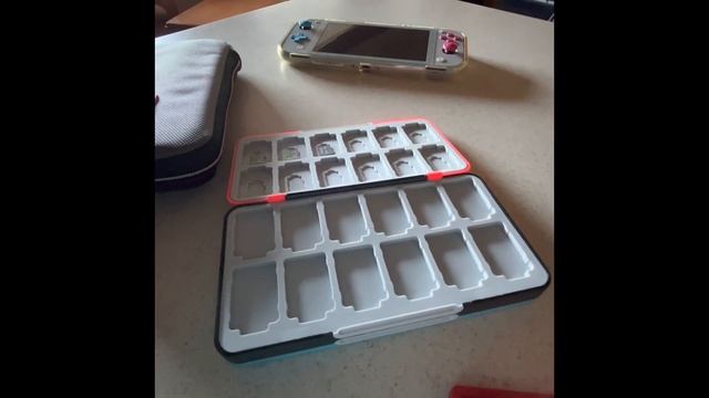 unboxing and reviewing 48 game carrying case for switch смотреть онлайн