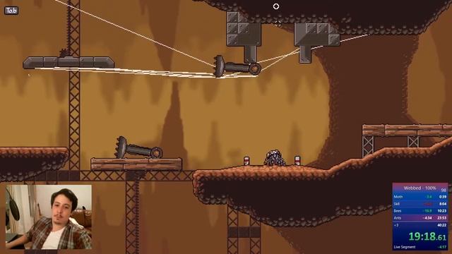 Webbed - 100% speedrun FIRST EVER SUB-40 - 38:26 RTA [Former WR]