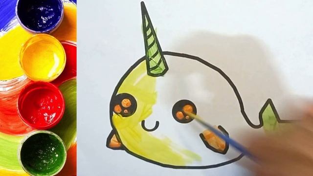 Bolalar uchun noyob kit rasm chizish | How to draw rare whale | Сурет салу сирек кит | draw toys смотреть онлайн