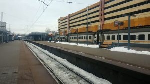 ЭП2Д-0031 ЦППК Перекраска Наше Подмосковье На станции Тушинская