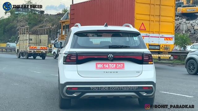 Volkswagen Taigun in action - very different street presence from the Skoda Kushaq смотреть онлайн