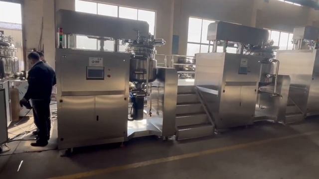 100L & 300L & 500L Whole Set Vacuum Homogenizing Emulsifier Mixers Group смотреть онлайн
