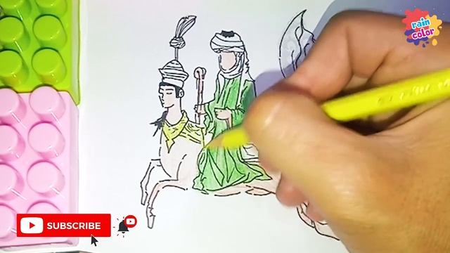 Drawing and Painting Buraq the Legendary from Heaven / How to Draw Buraq Isra Miraj Journey смотреть онлайн