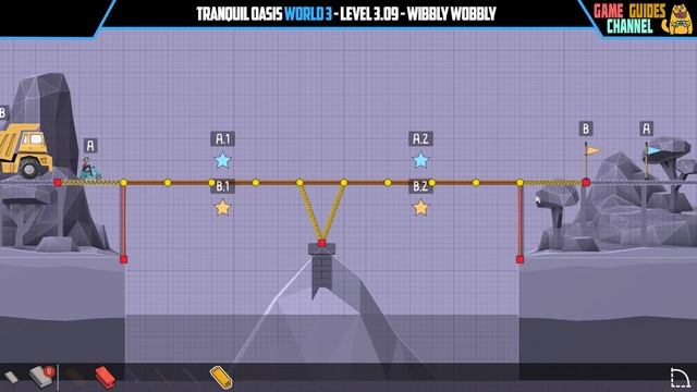 Poly Bridge 2 Level 3-09 Wibbly Wobbly Solution смотреть онлайн