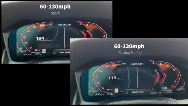Stock vs JB+ 60-130mph run смотреть онлайн