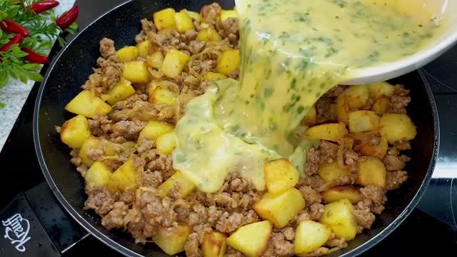 Почему из фарша я не готовила так раньше_ Вся семья влюбилась в это блюдо. Сытно и вкусно! смотреть онлайн