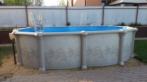 Подогрев Теплообменником каркасного бассейна от газового котла. Теплообменник от газа для бассейна