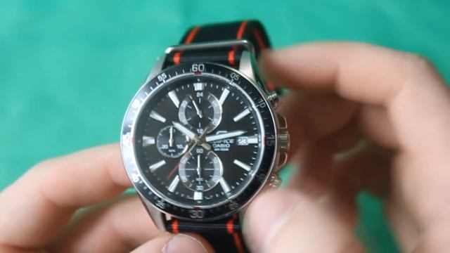 EDIFICE EFR-546C-1A тканевый ремешок | Обзор и настройка (на русском) | Купить со скидкой смотреть онлайн