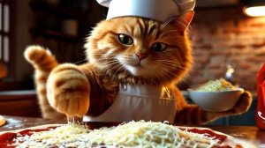 Кот Готовит идеальную пиццу 🍕🍕