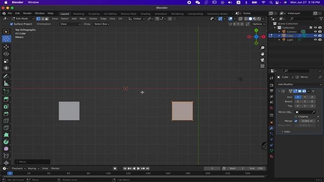 Blender 動畫教學 - 鏡像複製 Mirror Modifier | Edit Mode | Origin | Cursor | Mirror Object смотреть онлайн
