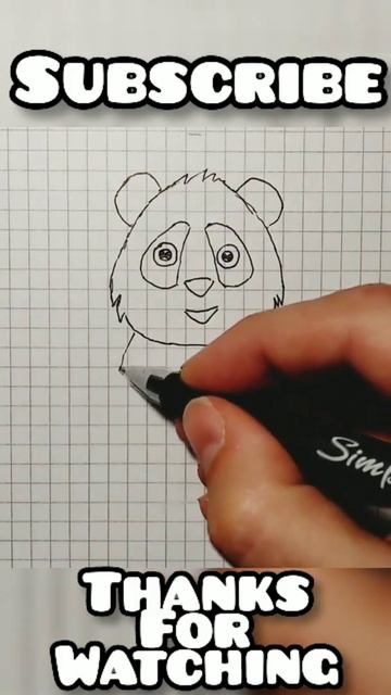 How To Draw A Cute Panda 🐼 Easy For Kids|как нарисовать милую панду #drawing #рисунки #shorts #art