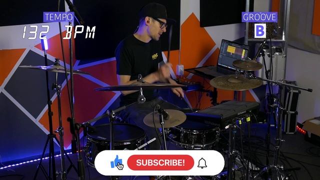 UK / shuffle house drum loops 132 BPM 🥁 // The Hybrid Drummer смотреть онлайн