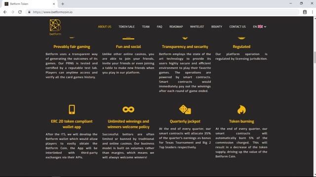 ICO Betform Smart contract powered social betting platform смотреть онлайн