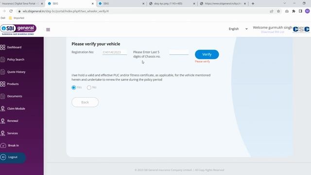 SBI GENERAL KYC PROCESS CSC DIGITALSEVA PORTAL смотреть онлайн