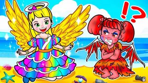 Мультики для девочек🐾 Добрый ангел Рапунцель против злого дьявола🐾 Мультики про куколки