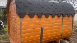 Баня бочка «Квадро» 3 метра с предбанником купить в Сарове.