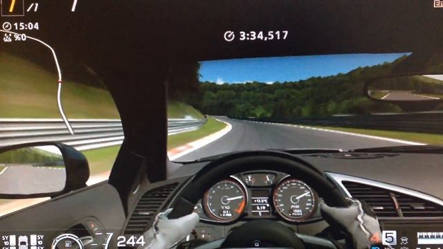 Nürburgring Lap Time GT6 - Audi R8 5.2 FSI Chrome Edition(Stock) смотреть онлайн