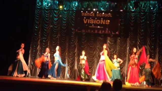 11.04.2014 Школа танцев "Visions" - Танец "Ala Allah" (группа Восточных танцев) смотреть онлайн