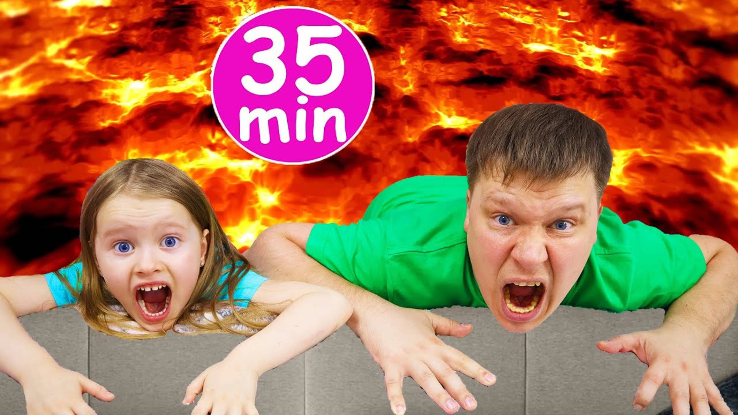 Милана как Влад А4 играет в пол это лава