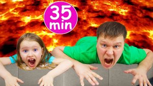 Милана как Влад А4 играет в пол это лава