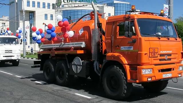 Колонна техники АО "Черномортранснефть" смотреть онлайн